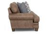 Side View of the Sicily Sofa in Brown by Franklin | Home Furniture Plus Bedding