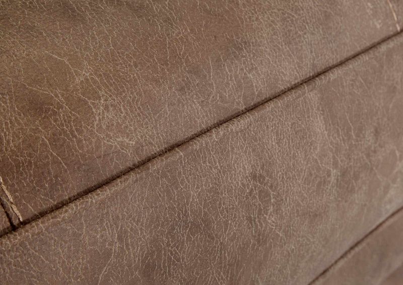 Close Up View of the  Side of  the Sicily Loveseat in Brown by Franklin | Home Furniture Plus Bedding