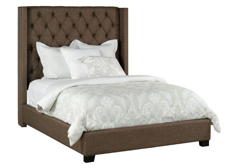 Picture of Westerly Upholstered Queen Size Bed - Brown