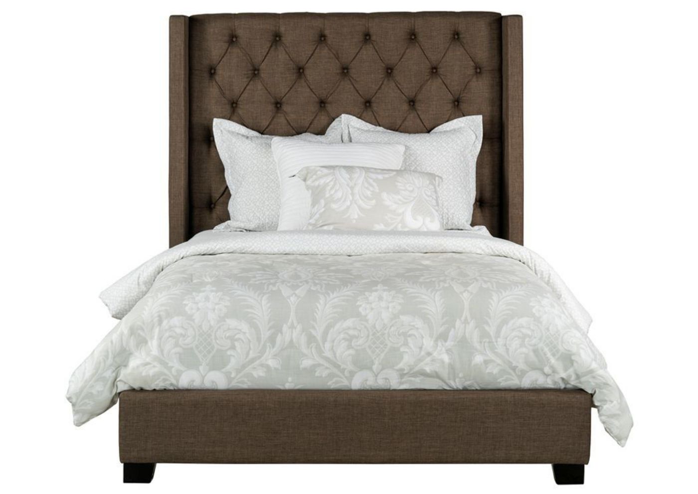 Picture of Westerly Upholstered Queen Size Bed - Brown