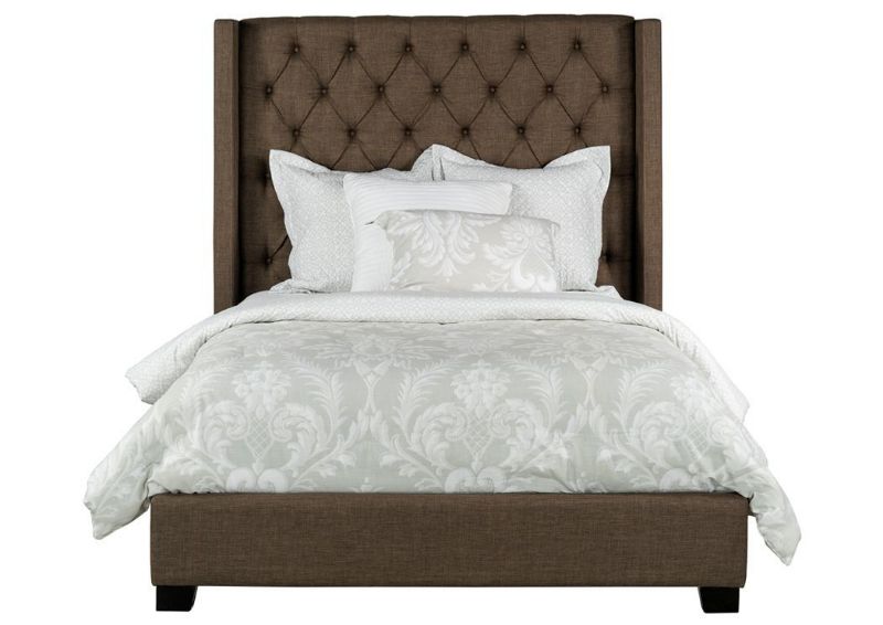 Picture of Westerly Upholstered King Size Bed - Brown