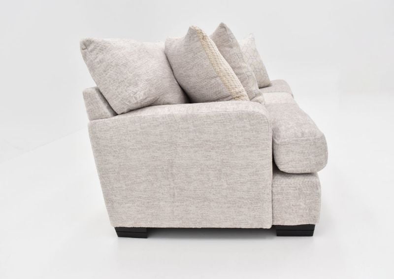 Side View of the Gabriella Sofa in Off-White by Albany Industries | Home Furniture Plus Bedding