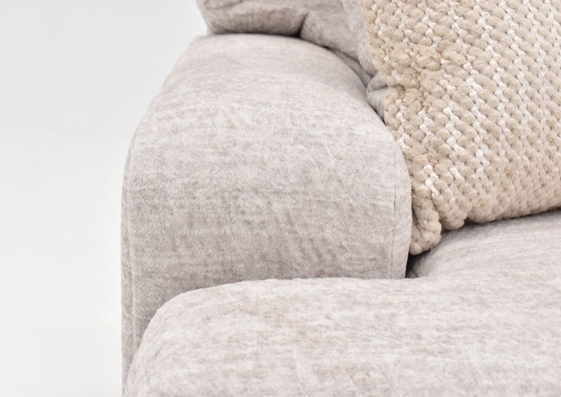 Closeup  of the Arm on the Gabriella Sofa in Off-White by Albany Industries | Home Furniture Plus Bedding