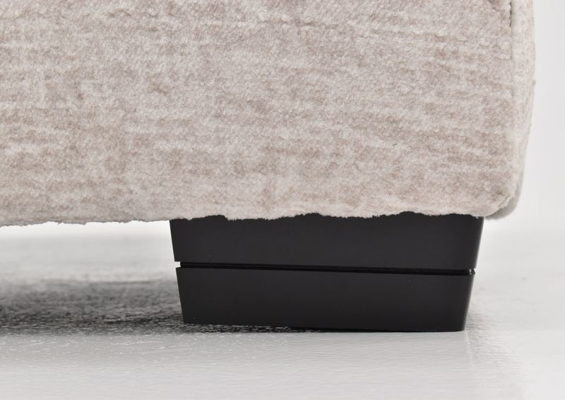 Closeup View  of the Foot on the Gabriella Sofa in Off-White by Albany Industries | Home Furniture Plus Bedding