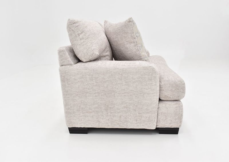 Side View of the Gabriella Loveseat in Off-White by Albany Industries | Home Furniture Plus Bedding
