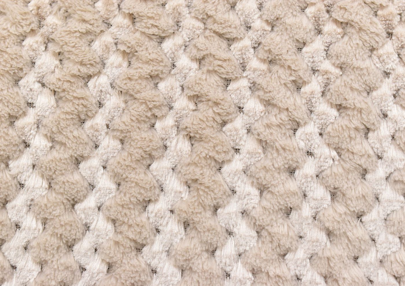Closeup View  of the Accent Pillow Fabric on the Gabriella Loveseat in Off-White by Albany Industries | Home Furniture Plus Bedding