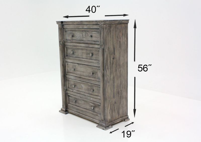 Weathered Gray Maverick Chest of Drawers Dimensions | Home Furniture Plus Bedding