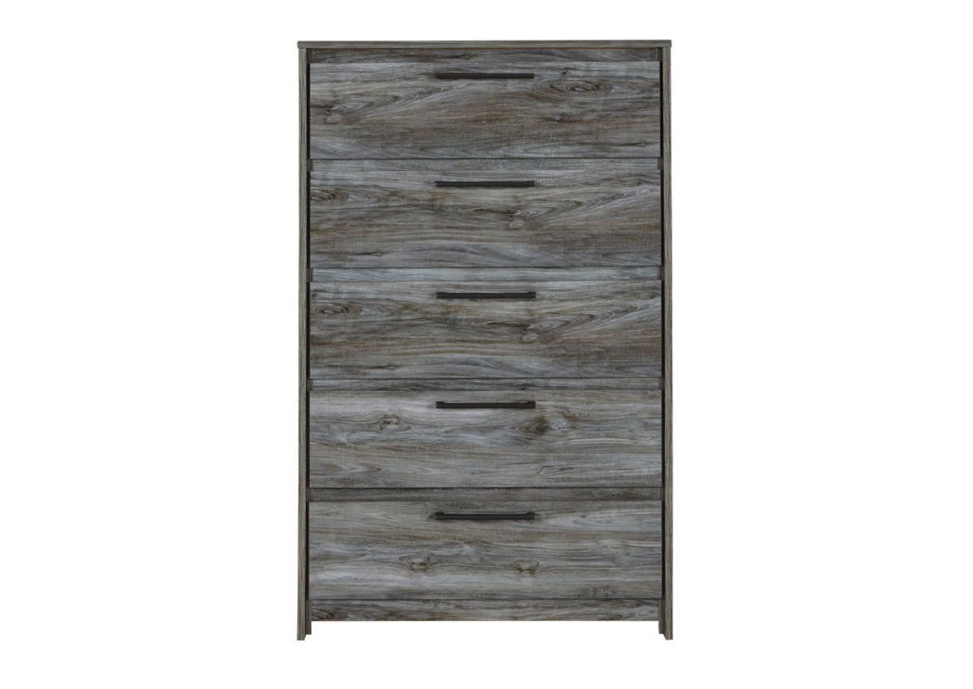 Front Facing View of the Baystorm Chest of Drawers in Gray by Ashley Furniture | Home Furniture Plus Bedding