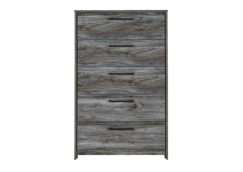 Front Facing View of the Baystorm Chest of Drawers in Gray by Ashley Furniture | Home Furniture Plus Bedding