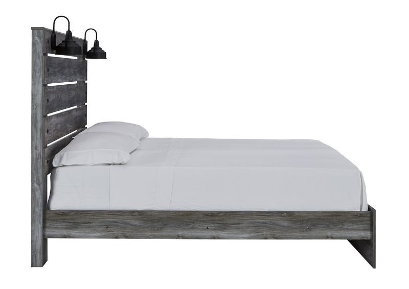 Side  View  of the Baystorm King Size Bed in Gray by Ashley Furniture | Home Furniture Plus Bedding