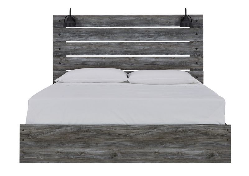 Front Facing View of the Baystorm King Size Bed in Gray by Ashley Furniture | Home Furniture Plus Bedding