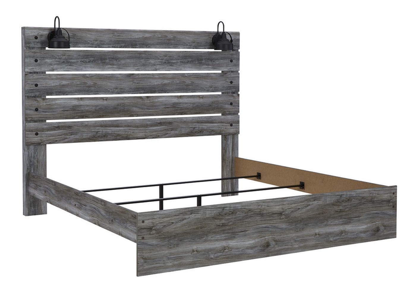 View of the Slats on the Baystorm King Size Bed in Gray by Ashley Furniture | Home Furniture Plus Bedding