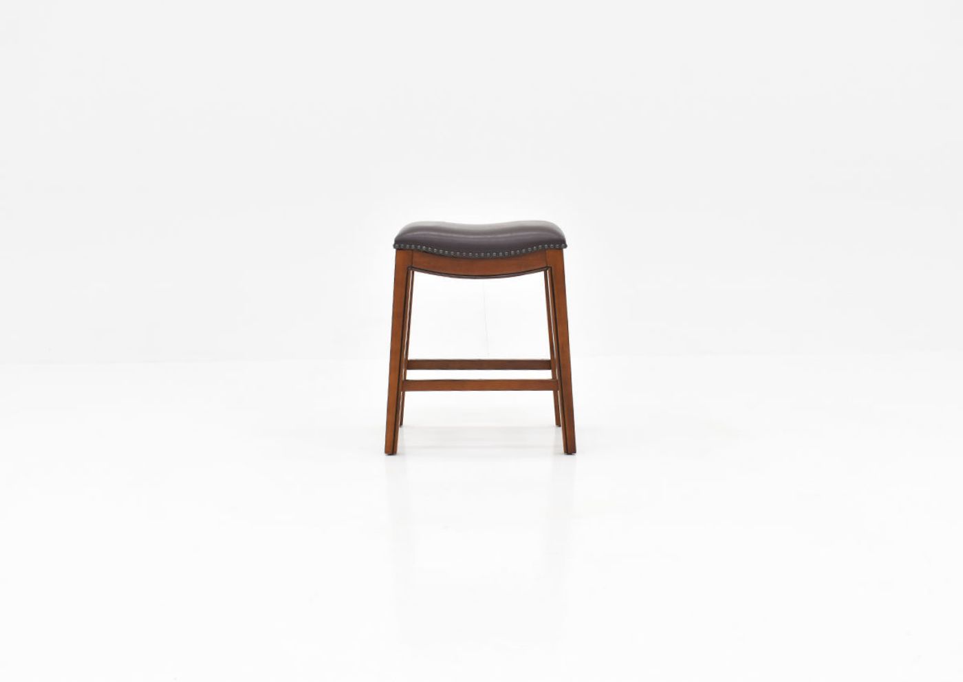Front Facing View of the Fiesta 24 Inch Barstool in Brown by Elements International | Home Furniture Plus Bedding
