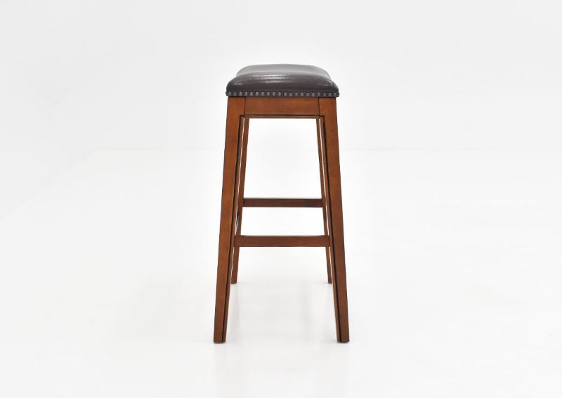 	Side View of the Fiesta 30 Inch Barstool in Brown by Elements International | Home Furniture Plus Bedding