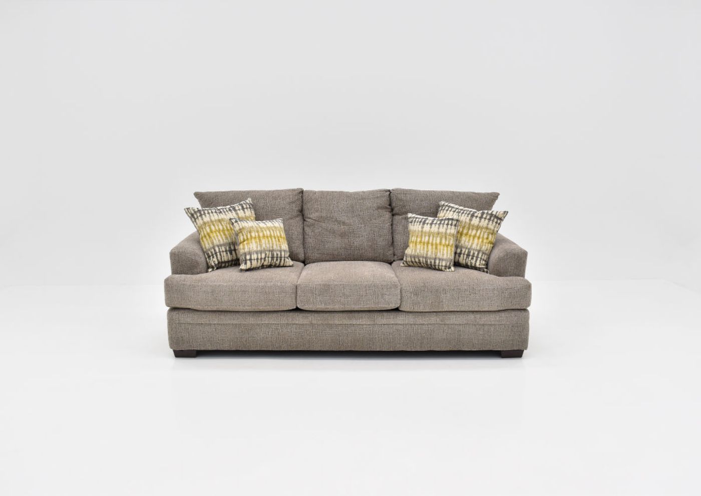 Front Facing View of the Perth Sofa in Pewter by Peak Living | Home Furniture Plus Bedding