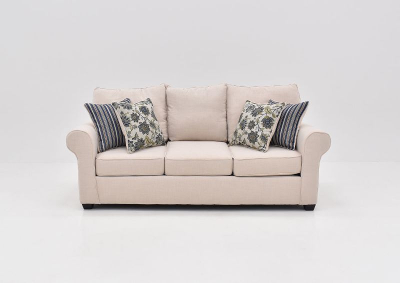 Front Facing View of the Marie Sofa in Off-White by Washington Brothers | Home Furniture Plus Bedding