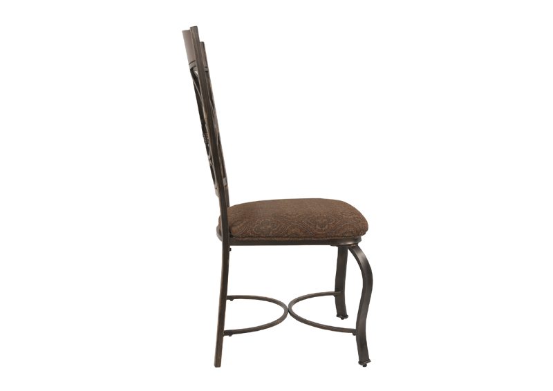 Side Facing View of the Glambrey Dining Chair in Brown by Ashley Furniture | Home Furniture Plus Bedding