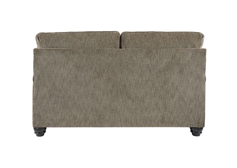 Back View of the Braemer Loveseat in Brown by Ashley Furniture | Home Furniture Plus Bedding