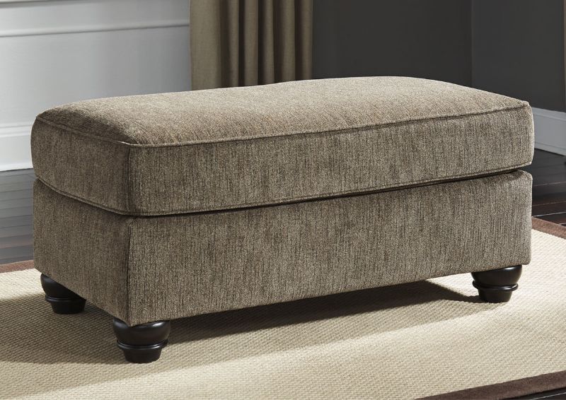 Room View of the Braemer Ottoman in Brown by Ashley Furniture | Home Furniture Plus Bedding