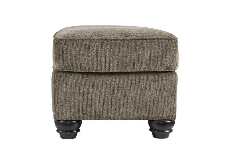 Side View of the Braemer Ottoman in Brown by Ashley Furniture | Home Furniture Plus Bedding