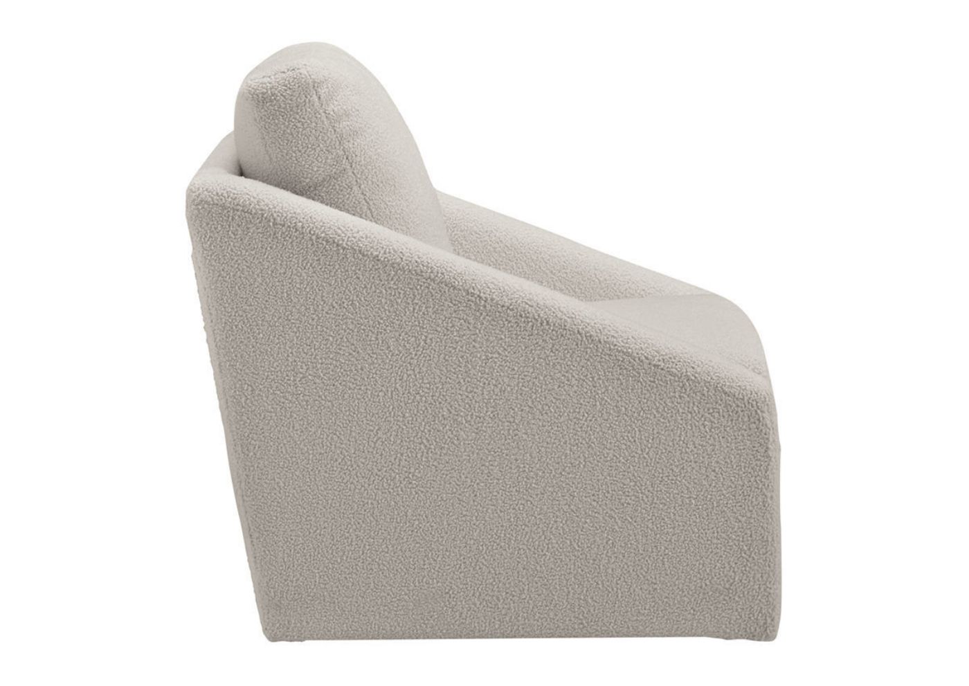 Side View of the Wysler Swivel Accent Chair in Off-White by Ashley Furniture | Home Furniture Plus Bedding