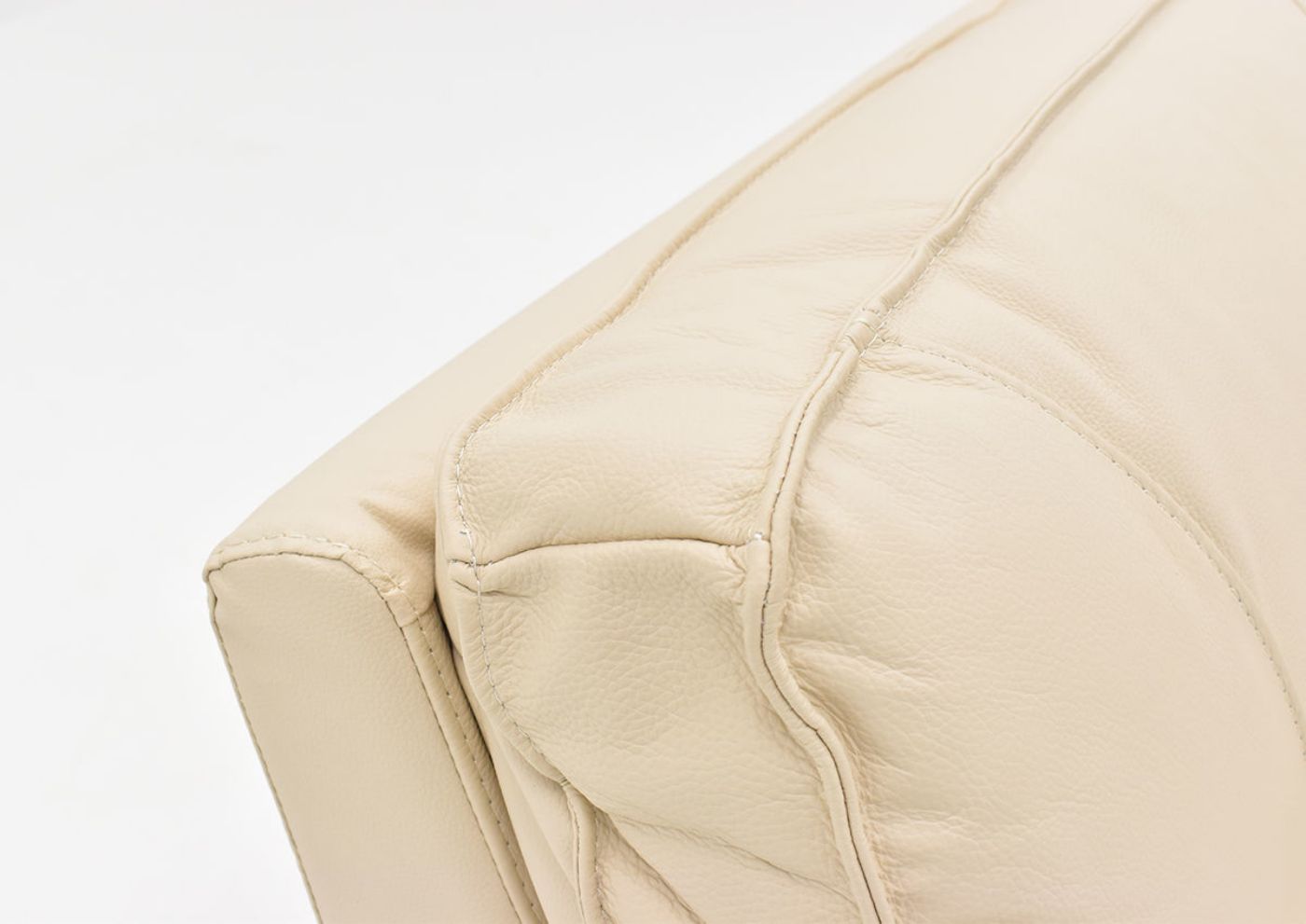 Pinson Power Activated Recliner, Off White, Close Up of Back Top Corner | Home Furniture Plus Bedding