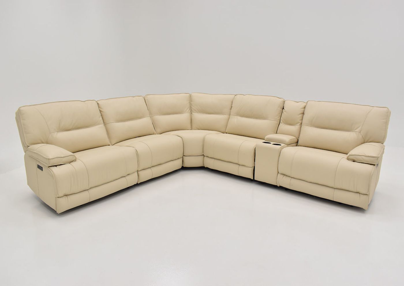 Pinson Power Activated Sectional Sofa - Off White | Home Furniture Plus Bedding