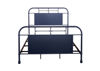 Bed Only View of the Vintage Full Size Metal Bed in Navy by Liberty Furniture | Home Furniture Plus Bedding