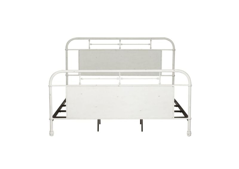 	Bed Only View of the  Vintage Full Size Metal Bed in White by Liberty Furniture | Home Furniture Plus Bedding