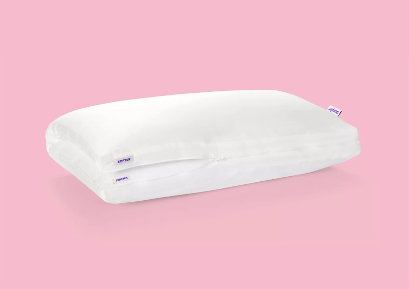 Slightly Angled View of the Purple Cloud Standard Pillow | Home Furniture Plus Bedding