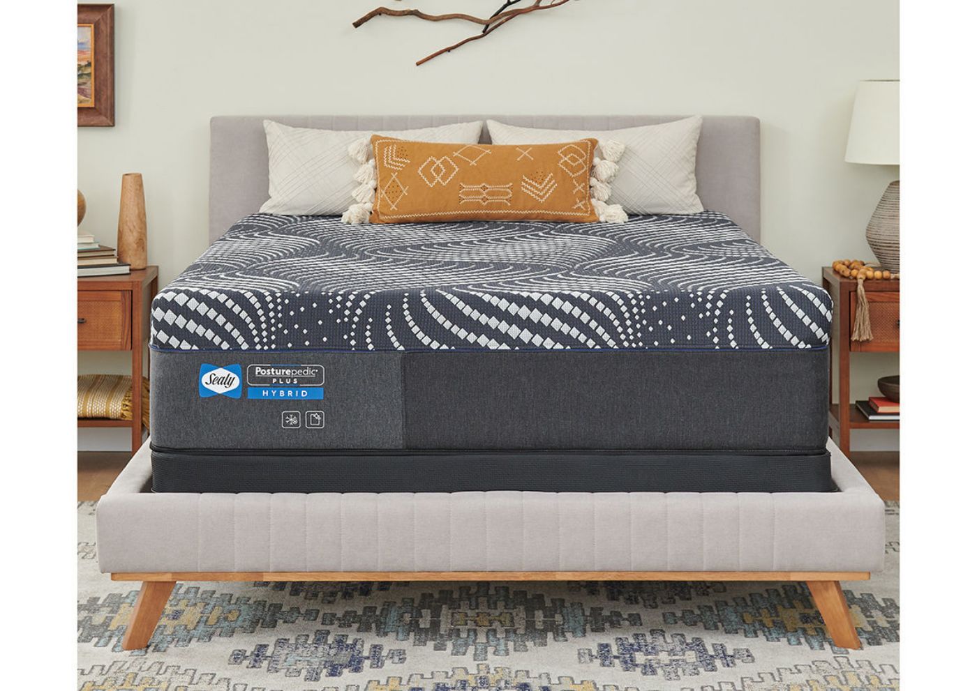 Room View of the High Point Firm Hybrid Mattress | Home Furniture Plus Bedding