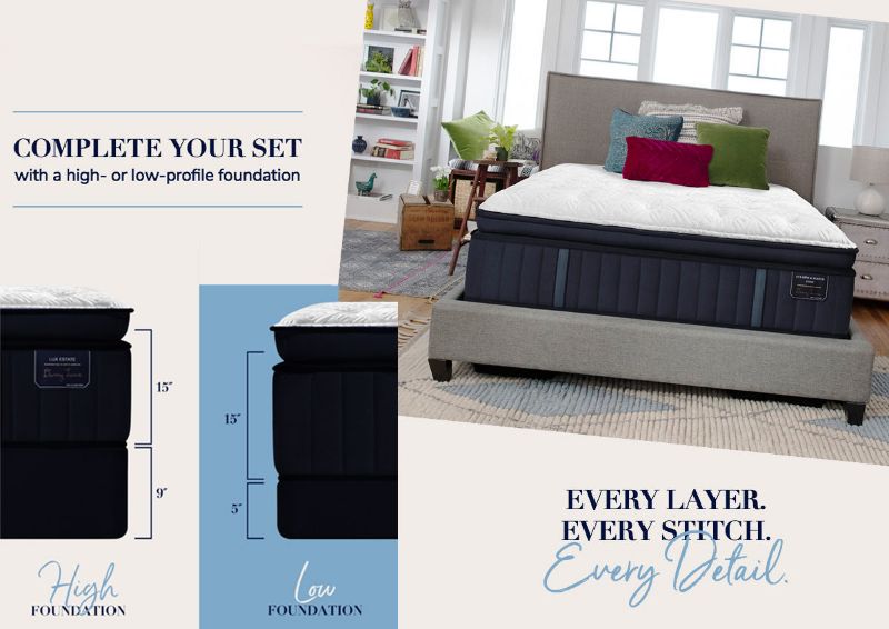 Stationary Foundation Options for the  Rockwell Luxury Firm Mattress by Stearns & Foster® | Home Furniture Plus Bedding