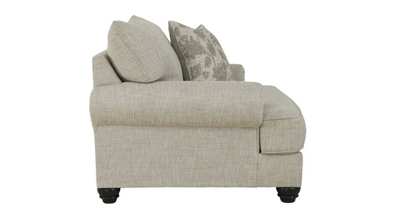 Side  View of the Asanti Oversized Chair in Gray by Ashley Furniture | Home Furniture Plus Bedding