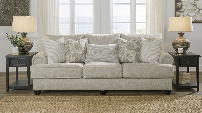 Room View of the Asanti Sofa in Gray by Ashley Furniture | Home Furniture Plus Bedding