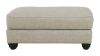 Front Facing View of the Asanti Ottoman in Gray by Ashley Furniture | Home Furniture Plus Bedding