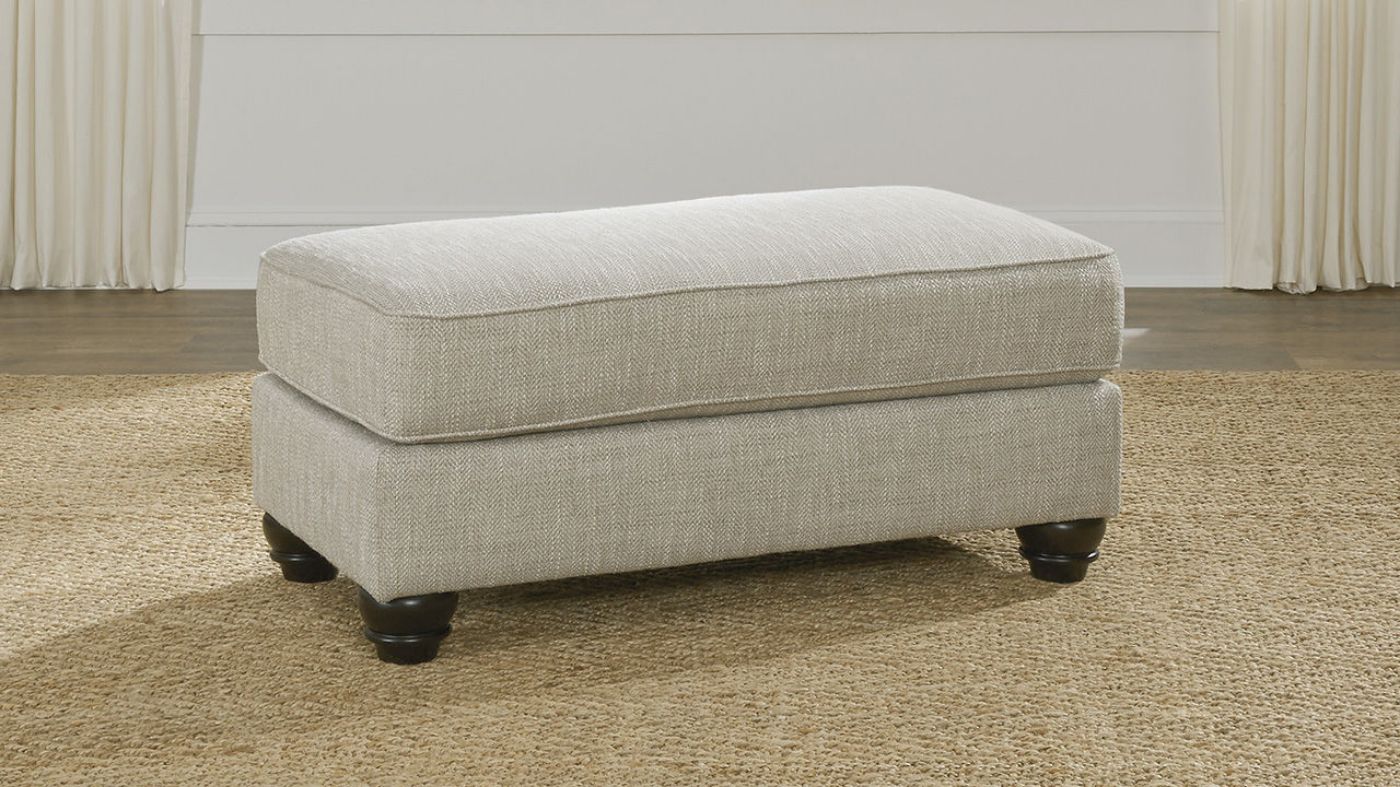 Room View of the Asanti Ottoman in Gray by Ashley Furniture | Home Furniture Plus Bedding