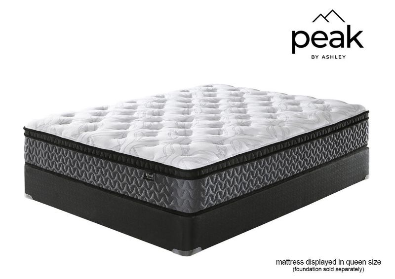 Slightly Angled View of the Peak 12 Inch Hybrid Mattress with Foundation (sold separately) by Sierra Sleep | Home Furniture Plus Bedding