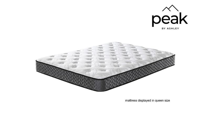 Slightly Angled View of the Peak 8 Inch Hybrid Mattress by Sierra Sleep | Home Furniture Plus Bedding