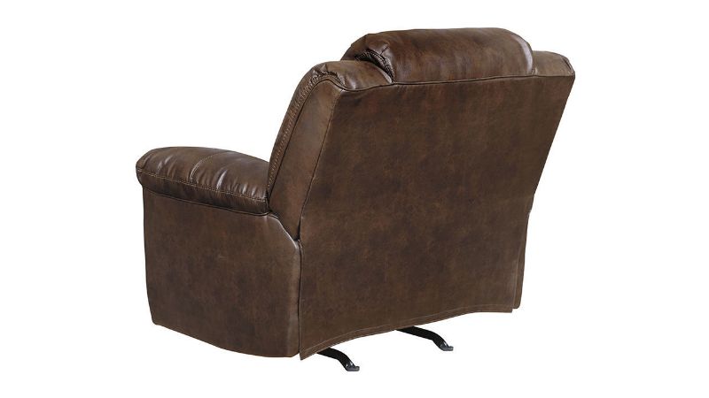 Rear View of the Stoneland Rocker Recliner in Brown by Ashley Furniture | Home Furniture Plus Bedding