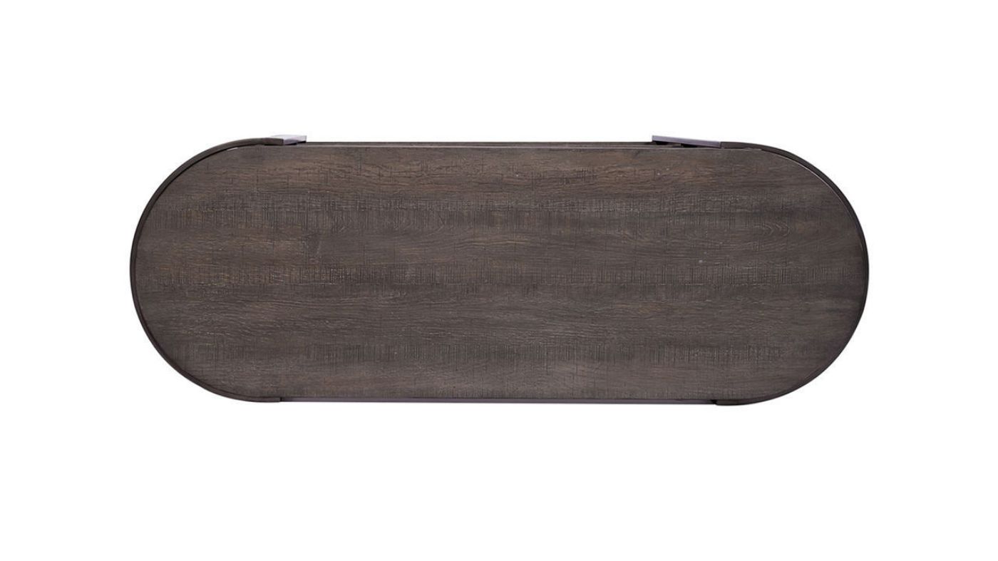 Top Down View of the Modern View Sofa Table in Gray by Liberty Furniture | Home Furniture Plus Bedding