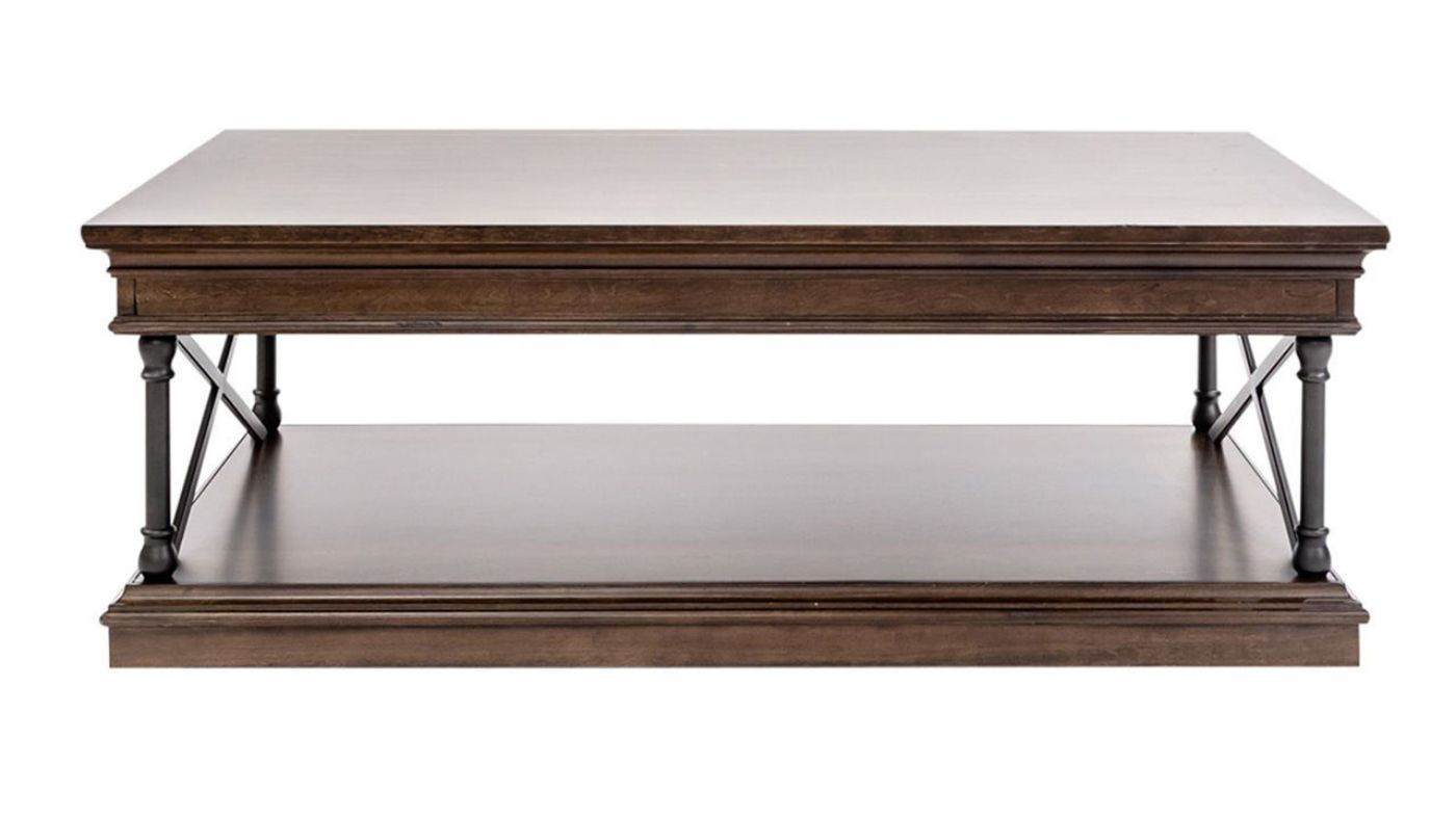 Front Facing View of the Tribeca Coffee Table in Brown by Liberty Furniture | Home Furniture Plus Bedding