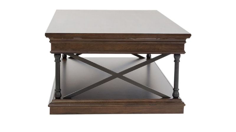 Side View of the Tribeca Coffee Table in Brown by Liberty Furniture | Home Furniture Plus Bedding