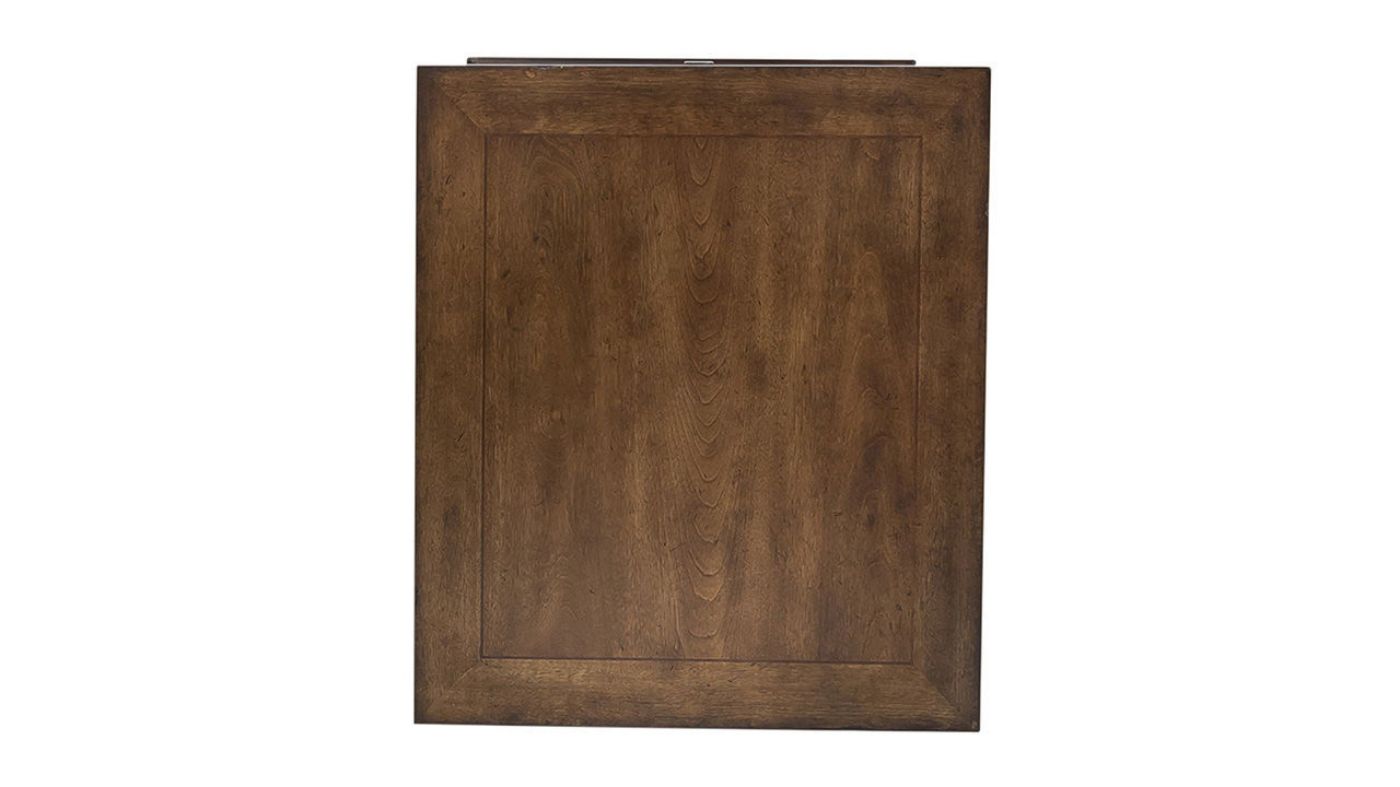 Top Down View of the Tribeca End Table in Brown by Liberty Furniture | Home Furniture Plus Bedding