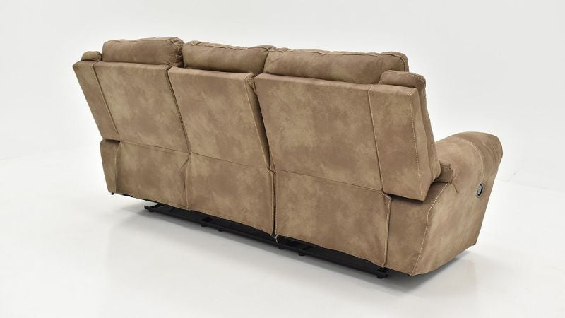 Rear View of the Nashville Reclining Sofa in Brown by Steve Silver | Home Furniture Plus Bedding