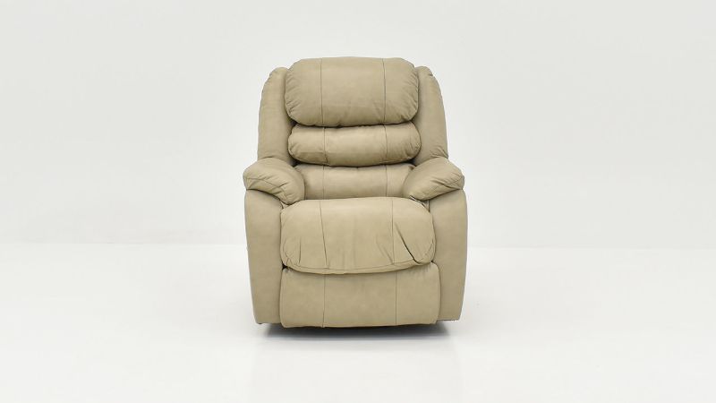 Front Facing View of the Triple Crown Swivel Glider Recliner in Cream by Homestretch | Home Furniture Plus Bedding