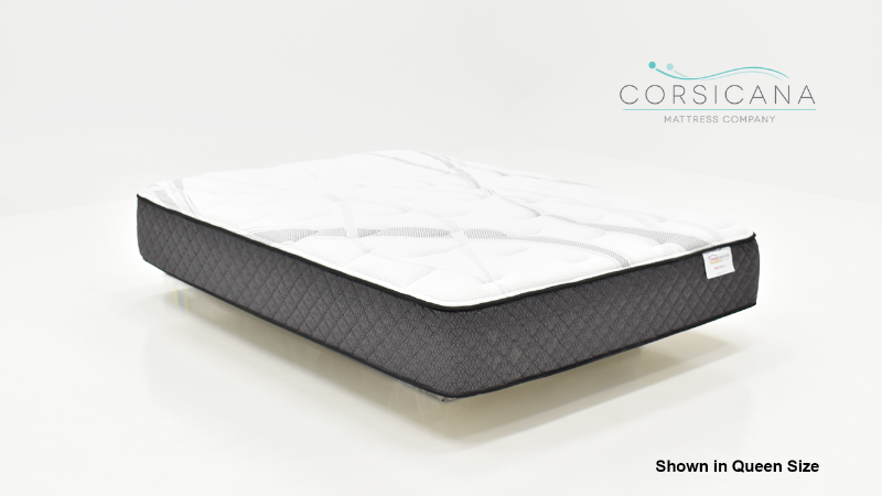 Slightly Angled View of the Shiloh Plush Mattress by Corsicana | Home Furniture Plus Bedding
