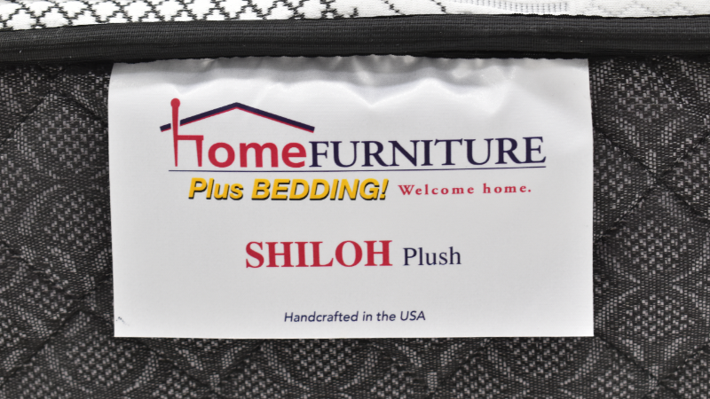 Tag View of the Shiloh Plush Mattress by Corsicana | Home Furniture Plus Bedding