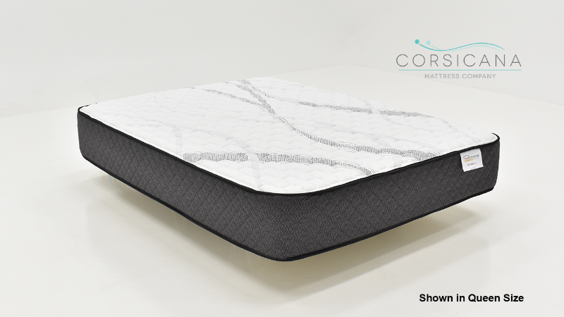 Slightly Angled View of the Revere Firm Mattress by Corsicana | Home Furniture Plus Bedding