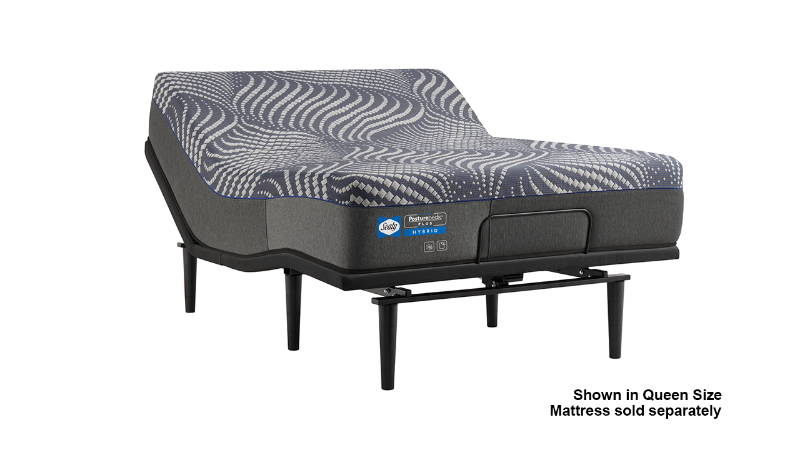 Slightly Angled View of the Ease 4.0 Adjustable Base by Sealy with Mattress (sold separately) | Home Furniture Plus Bedding