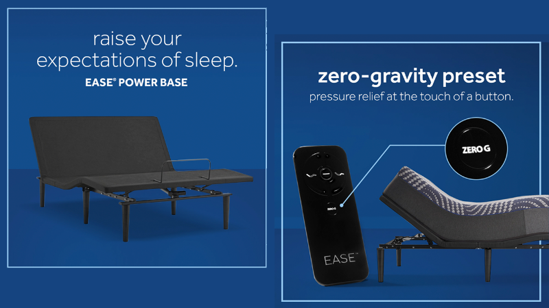 Promotional Details of the Ease 4.0 Adjustable Base by Sealy with Remote | Home Furniture Plus Bedding